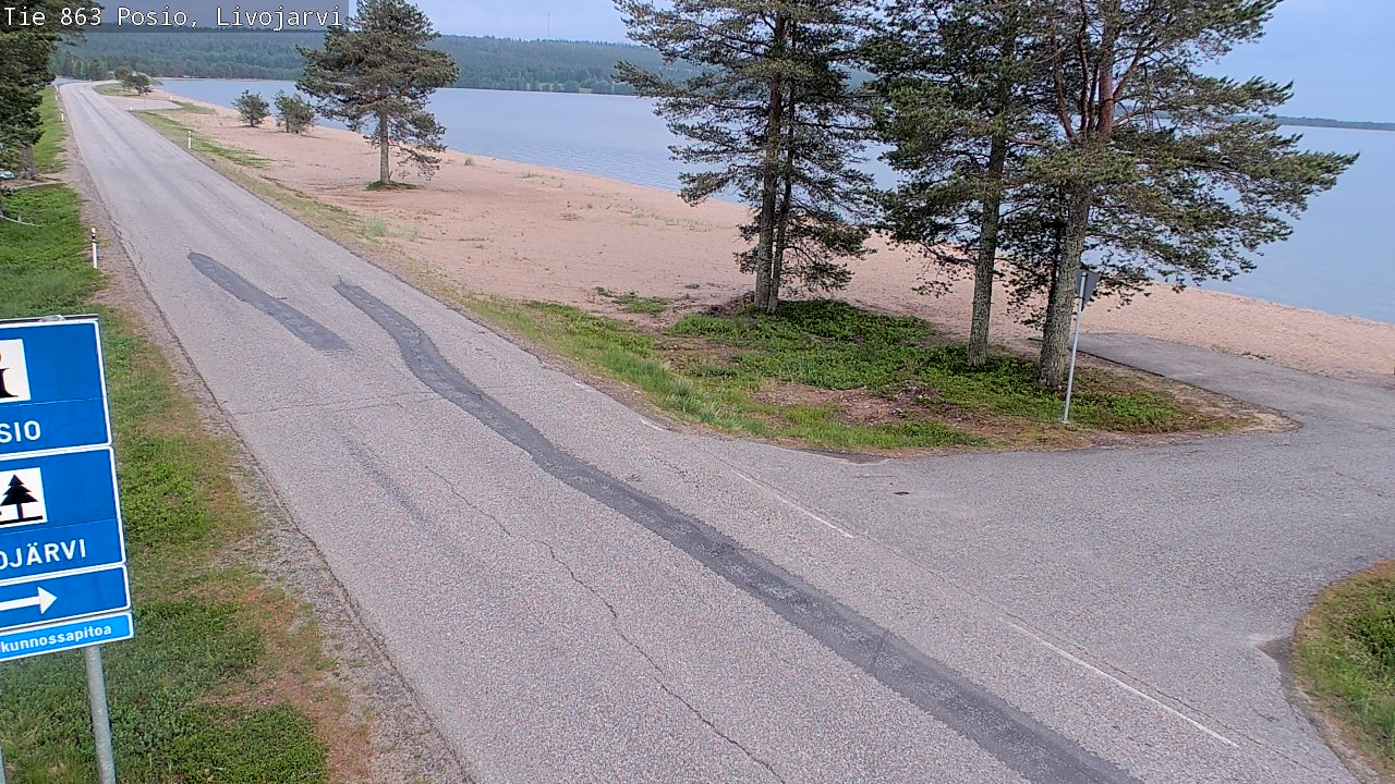 Kelikamerat Kuva Tie 863 Livojärvi, Posio, Lappi