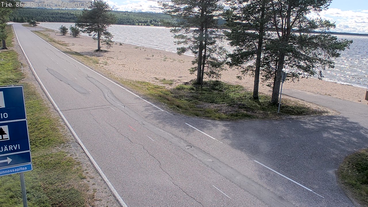 Kelikamerat Kuva Tie 863 Livojärvi, Posio, Lappi