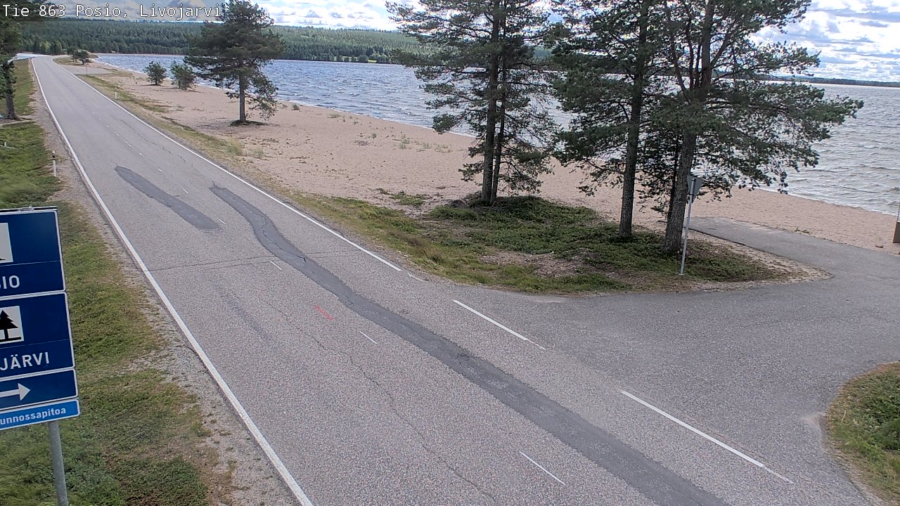 Kelikamerat Kuva Tie 863 Livojärvi, Posio, Lappi