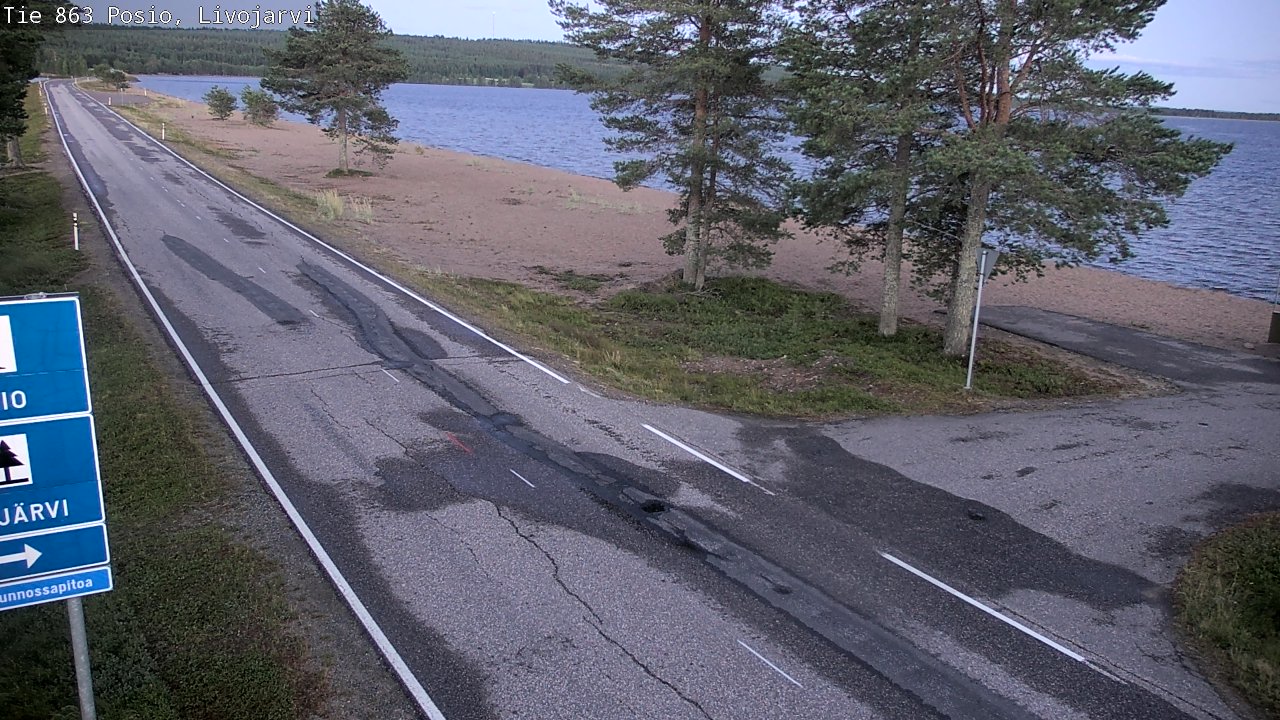 Kelikamerat Kuva Tie 863 Livojärvi, Posio, Lappi