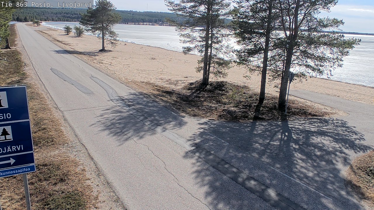 Weather Camera Image Väg 863 Livojärvi, Posio, Lappi