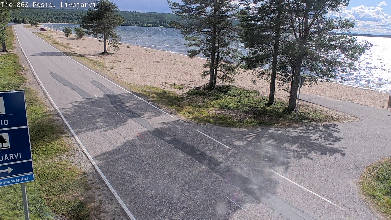 Kelikamerat Kuva Tie 863 Livojärvi, Posio, Lappi