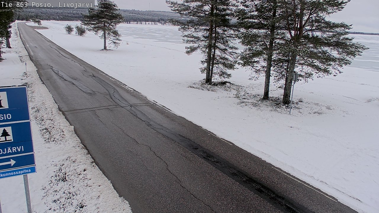 Kelikamerat Kuva Tie 863 Livojärvi, Posio, Lappi