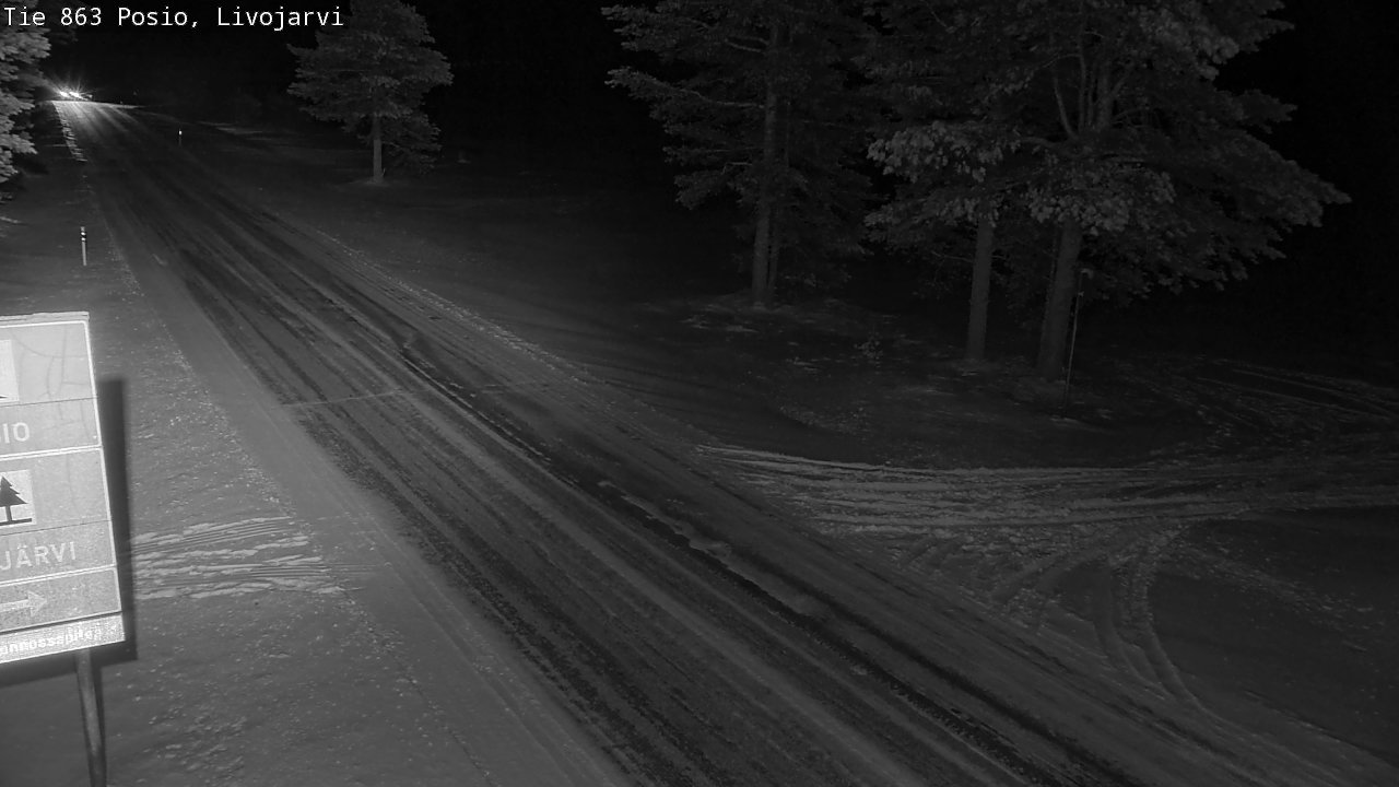 Weather Camera Image Road 863 Livojärvi, Posio, Lappi