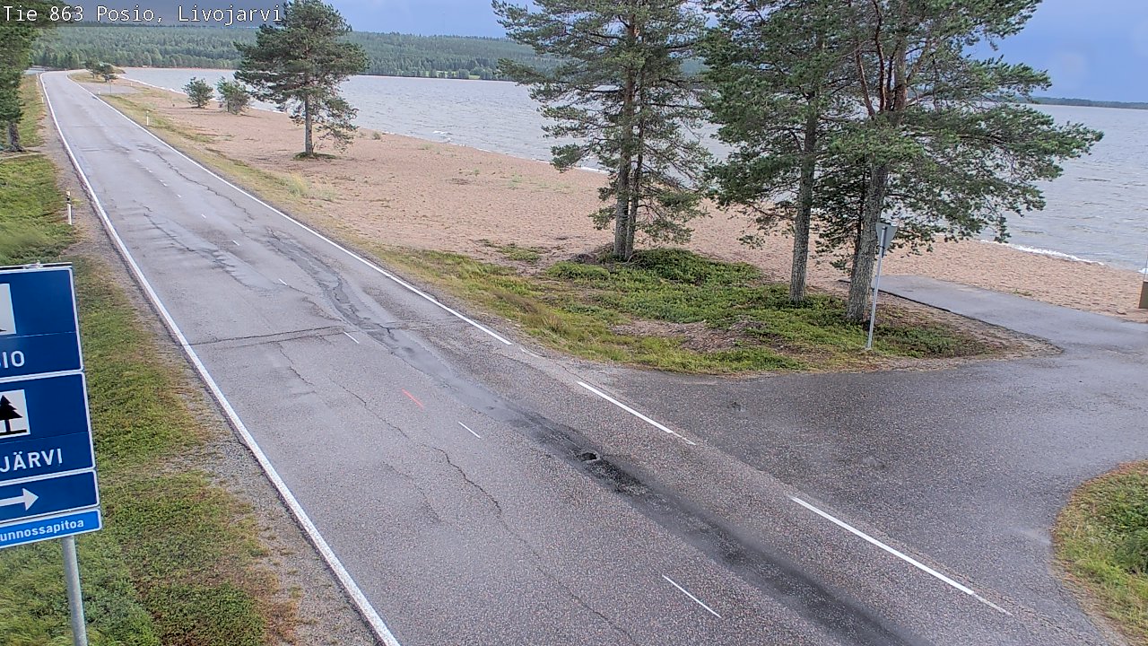 Kelikamerat Kuva Tie 863 Livojärvi, Posio, Lappi