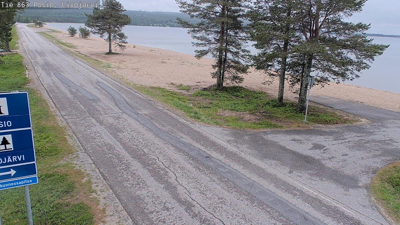 Kelikamerat Kuva Tie 863 Livojärvi, Posio, Lappi