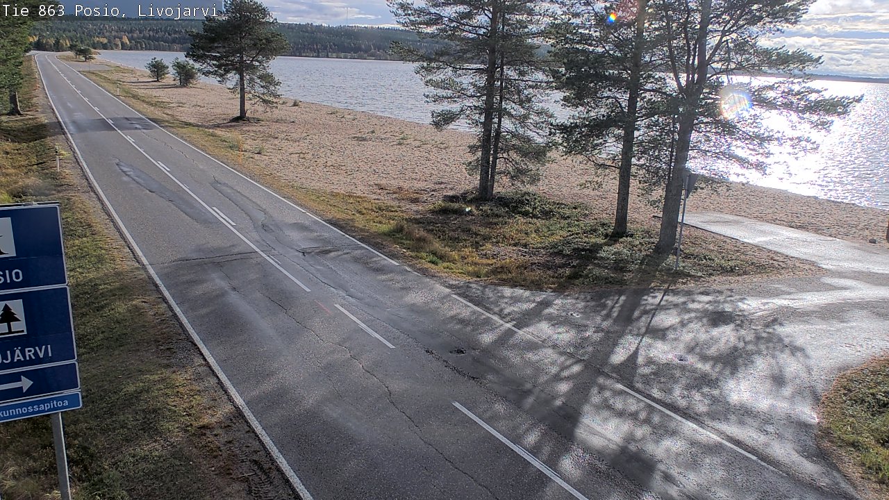 Kelikamerat Kuva Tie 863 Livojärvi, Posio, Lappi