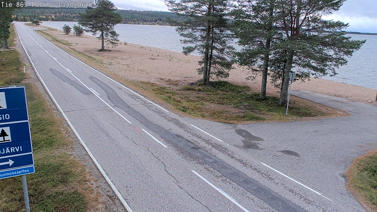 Kelikamerat Kuva Tie 863 Livojärvi, Posio, Lappi