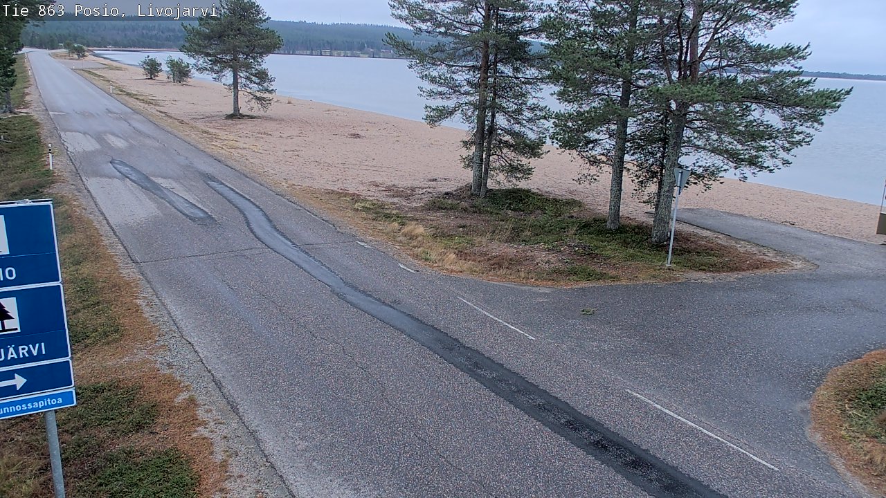 Kelikamerat Kuva Tie 863 Livojärvi, Posio, Lappi