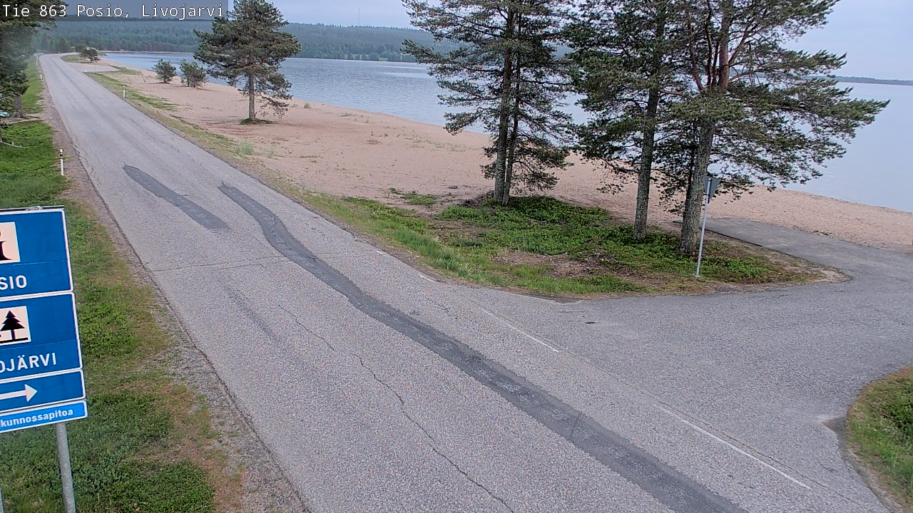 Kelikamerat Kuva Tie 863 Livojärvi, Posio, Lappi