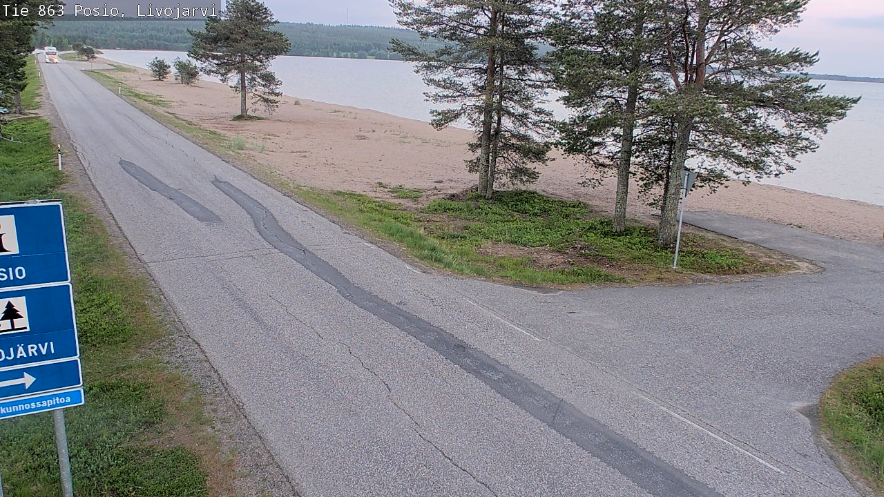 Kelikamerat Kuva Tie 863 Livojärvi, Posio, Lappi