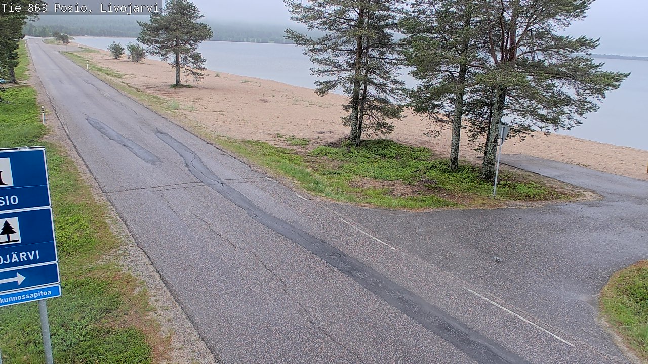 Kelikamerat Kuva Tie 863 Livojärvi, Posio, Lappi