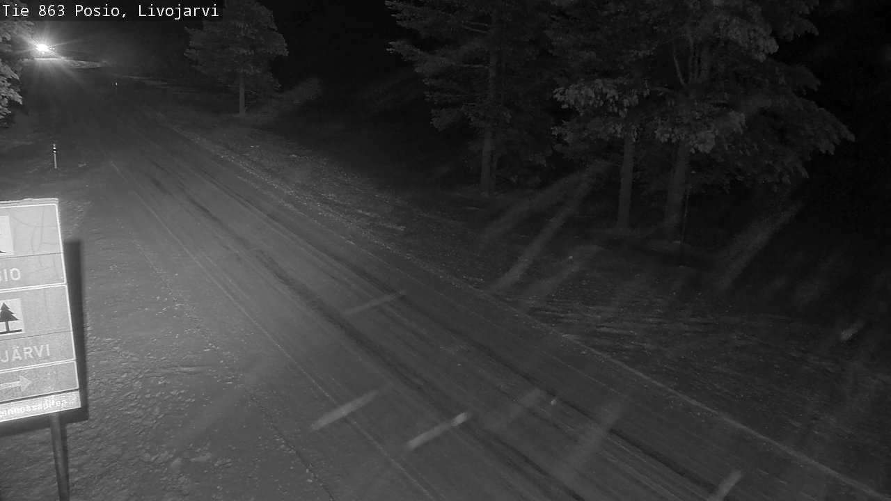 Weather Camera Image Road 863 Livojärvi, Posio, Lappi