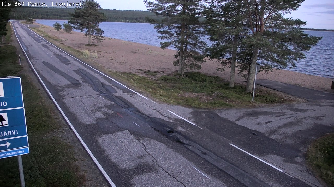 Kelikamerat Kuva Tie 863 Livojärvi, Posio, Lappi