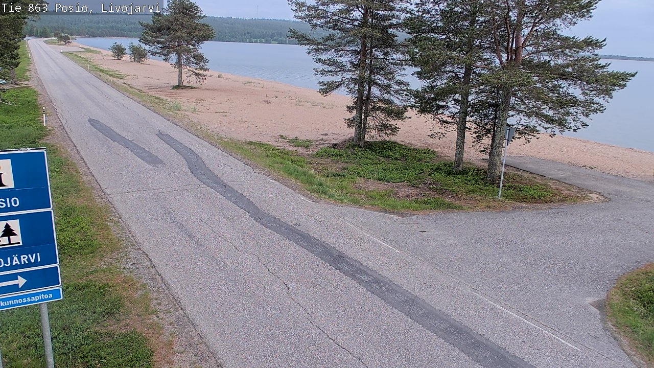 Kelikamerat Kuva Tie 863 Livojärvi, Posio, Lappi