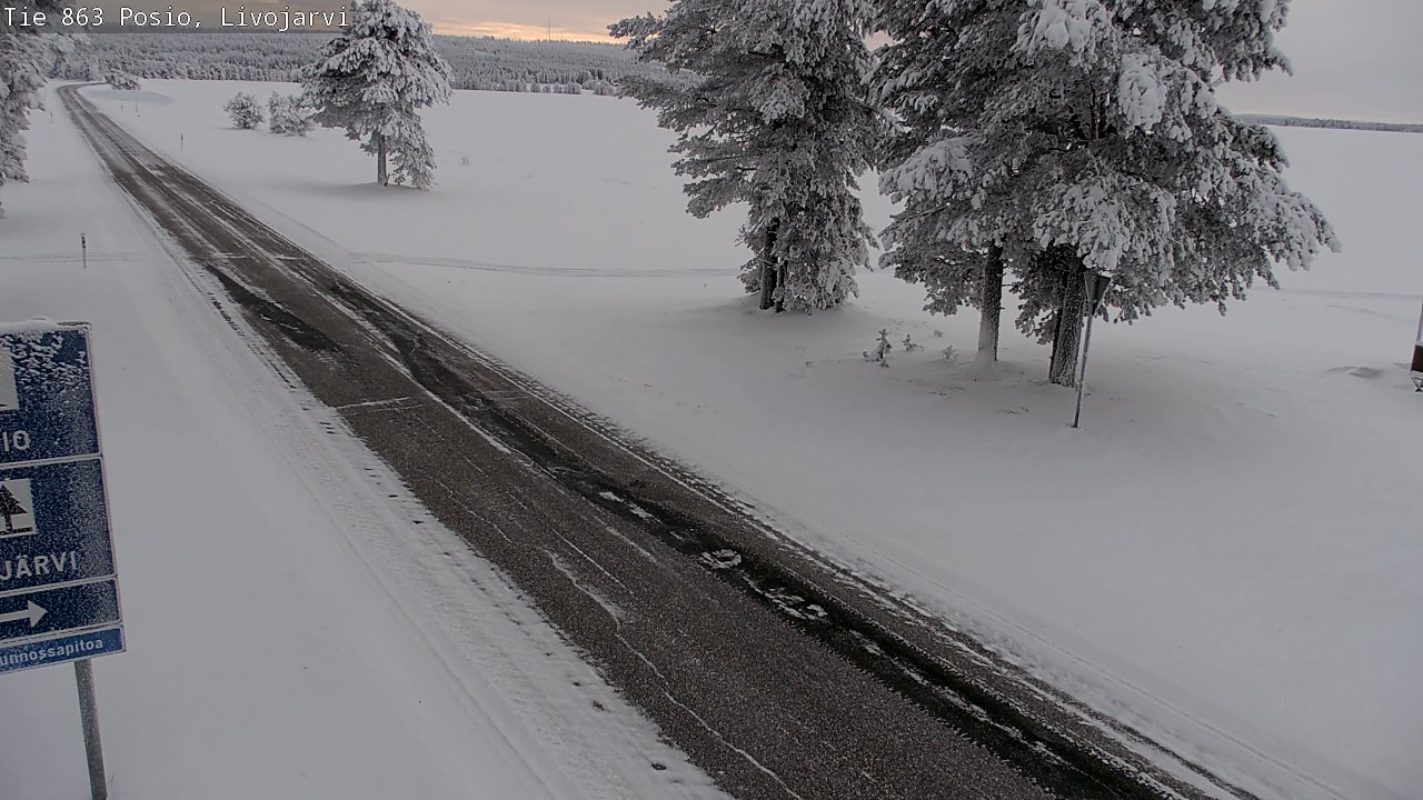 Kelikamerat Kuva Tie 863 Livojärvi, Posio, Lappi