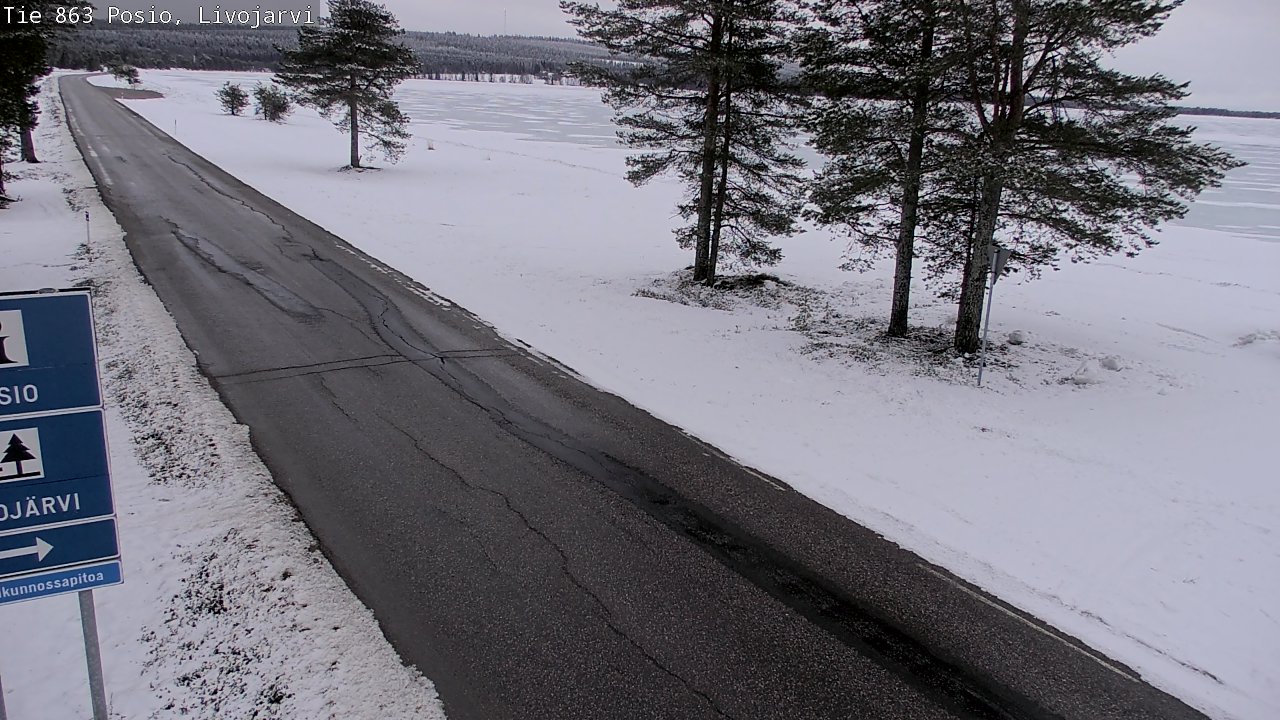 Kelikamerat Kuva Tie 863 Livojärvi, Posio, Lappi