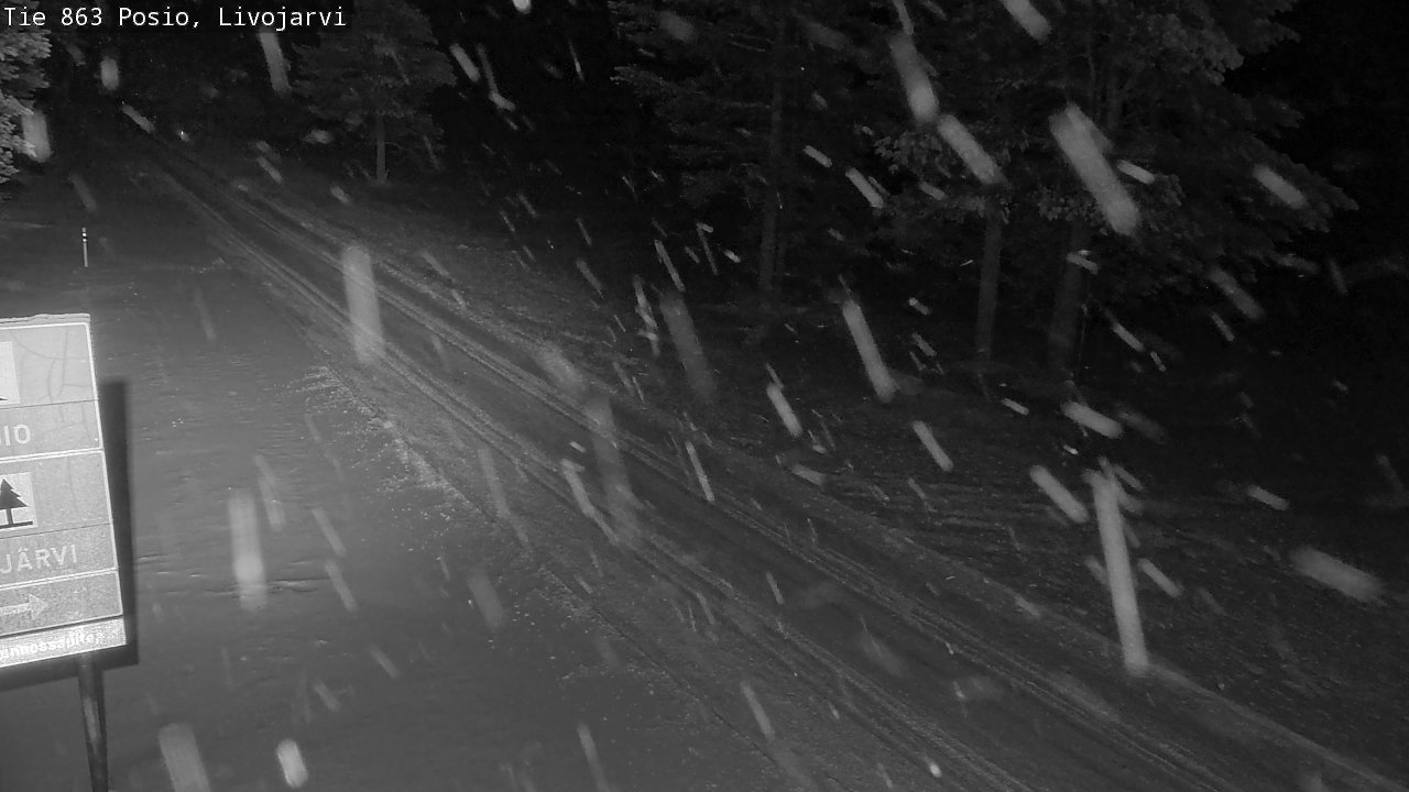 Weather Camera Image Road 863 Livojärvi, Posio, Lappi