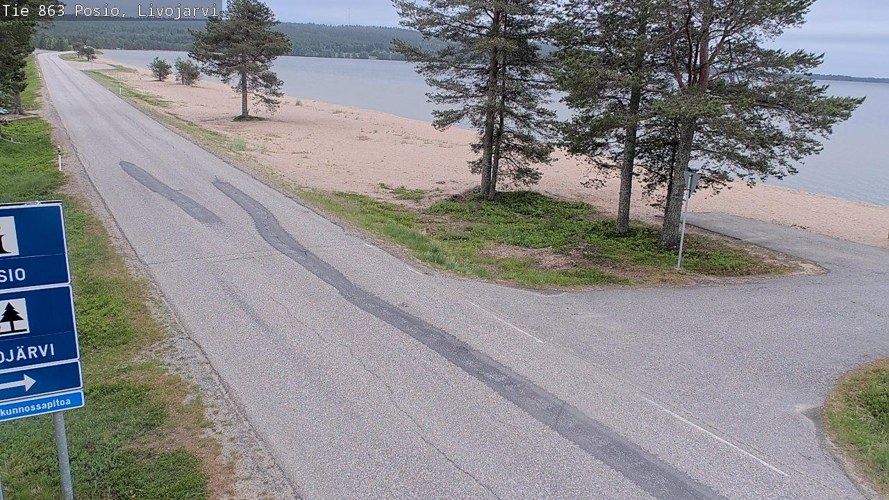 Kelikamerat Kuva Tie 863 Livojärvi, Posio, Lappi