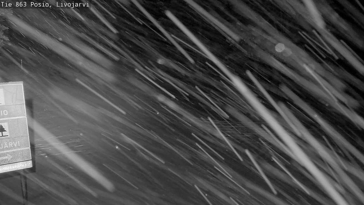 Weather Camera Image Road 863 Livojärvi, Posio, Lappi