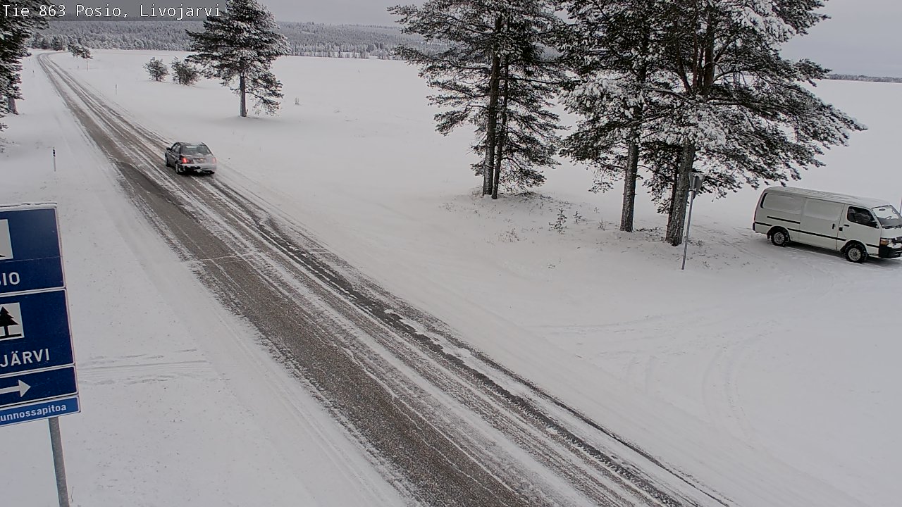 Kelikamerat Kuva Tie 863 Livojärvi, Posio, Lappi