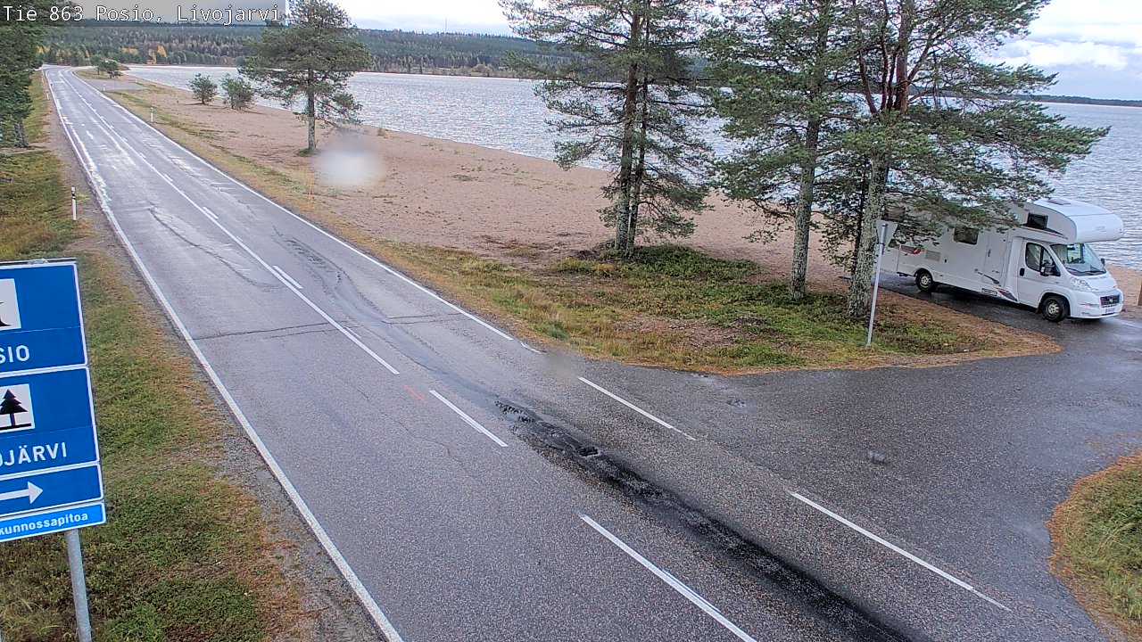 Weather Camera Image Road 863 Livojärvi, Posio, Lappi