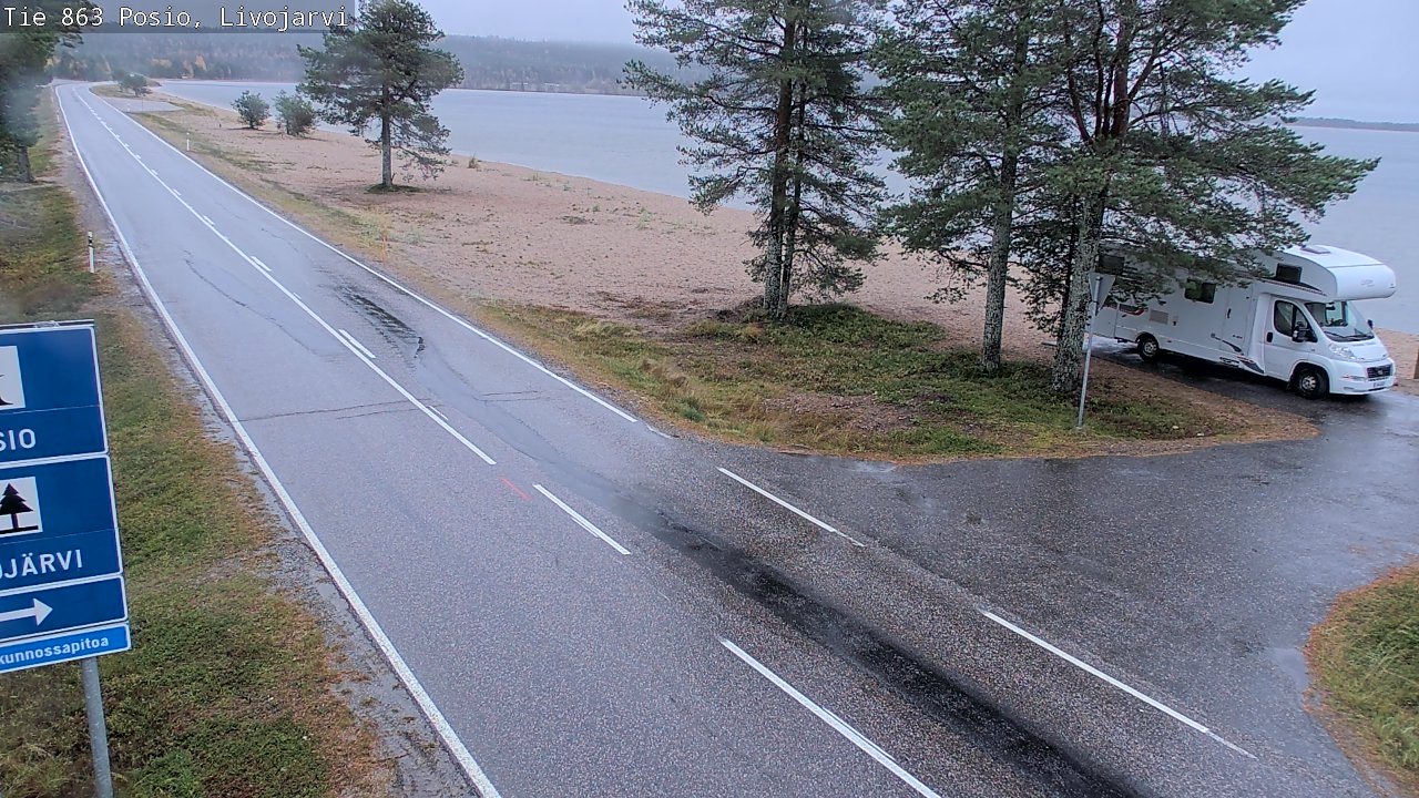 Kelikamerat Kuva Tie 863 Livojärvi, Posio, Lappi