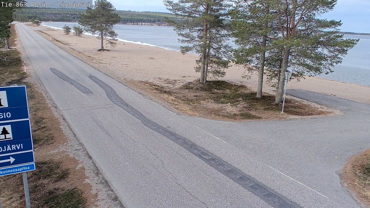 Kelikamerat Kuva Tie 863 Livojärvi, Posio, Lappi