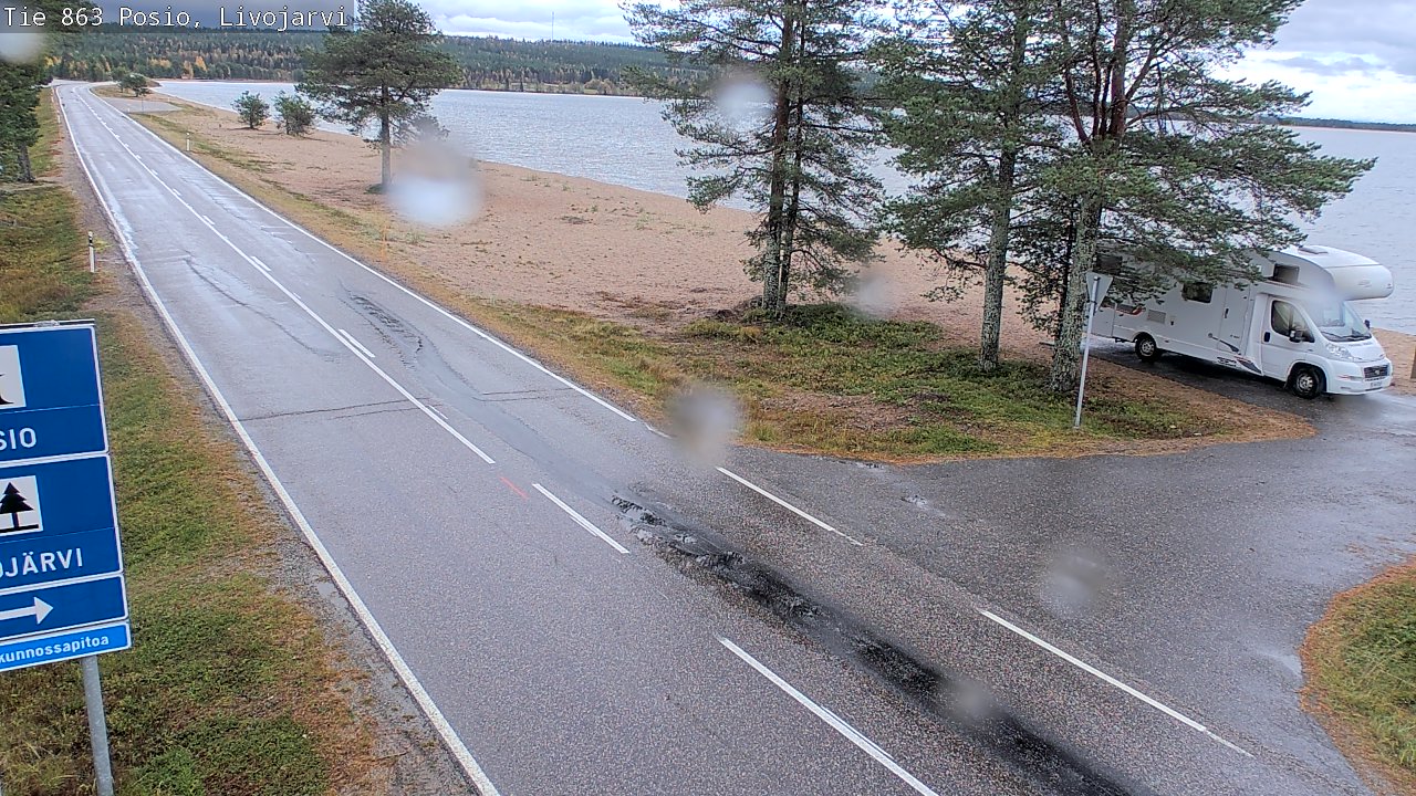 Weather Camera Image Road 863 Livojärvi, Posio, Lappi