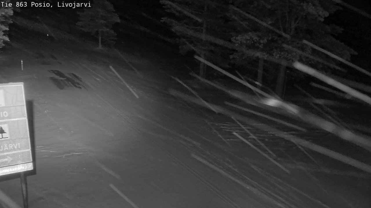 Weather Camera Image Road 863 Livojärvi, Posio, Lappi