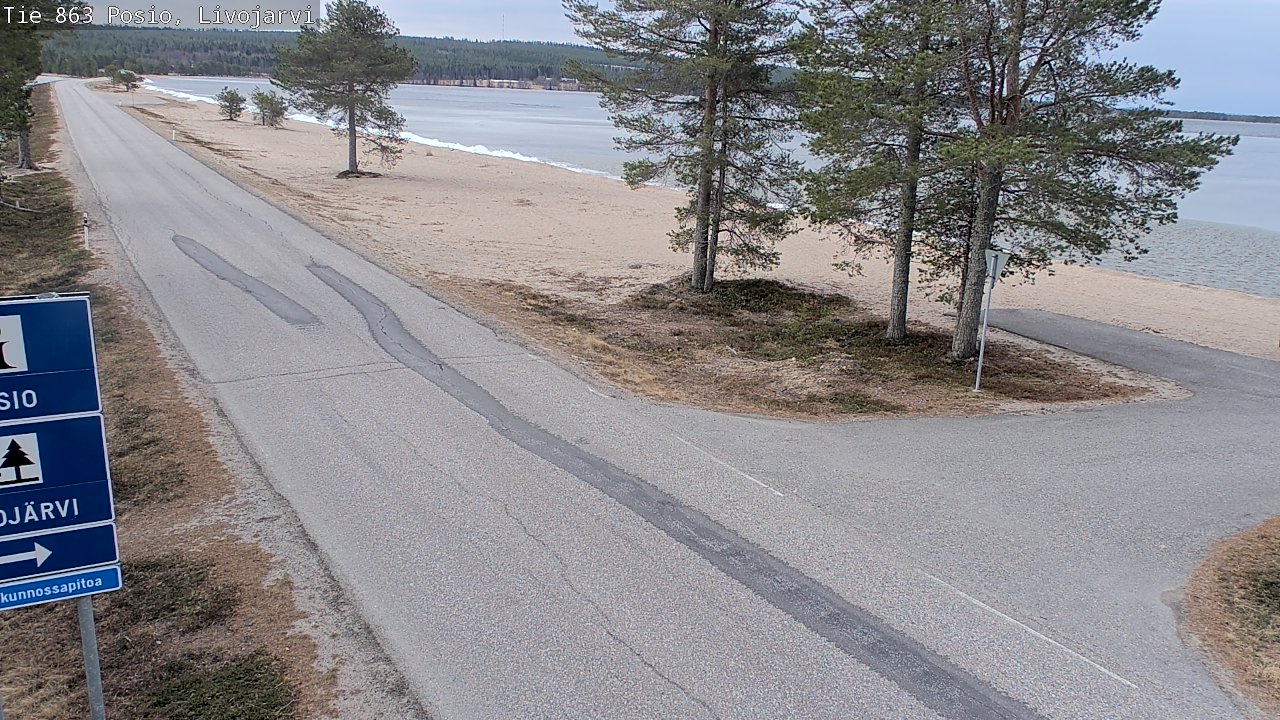 Kelikamerat Kuva Tie 863 Livojärvi, Posio, Lappi