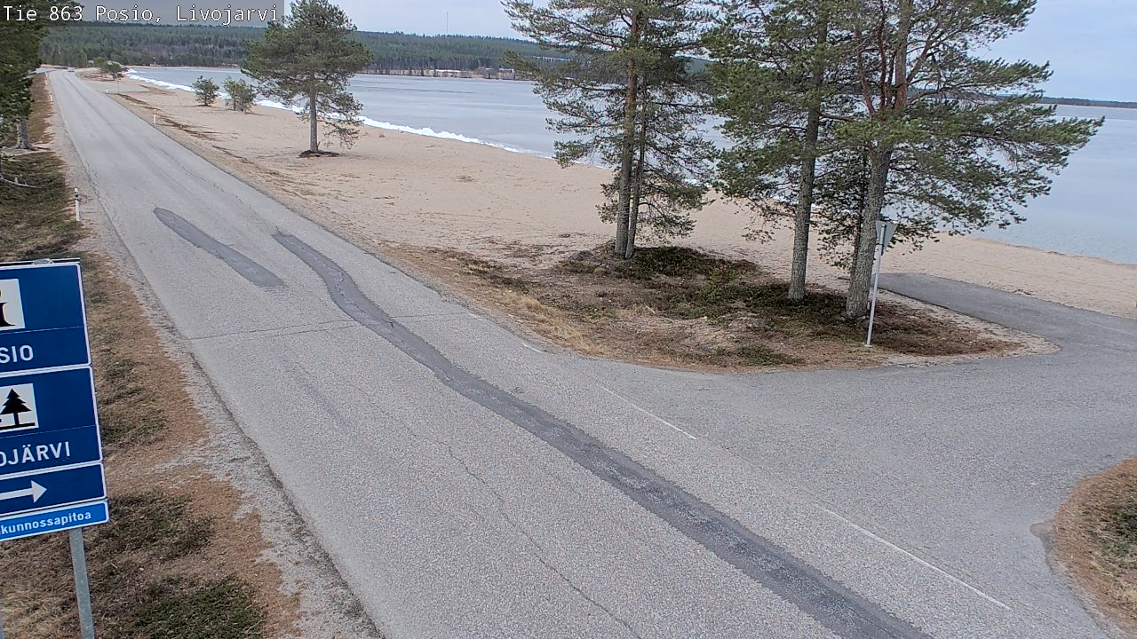 Kelikamerat Kuva Tie 863 Livojärvi, Posio, Lappi