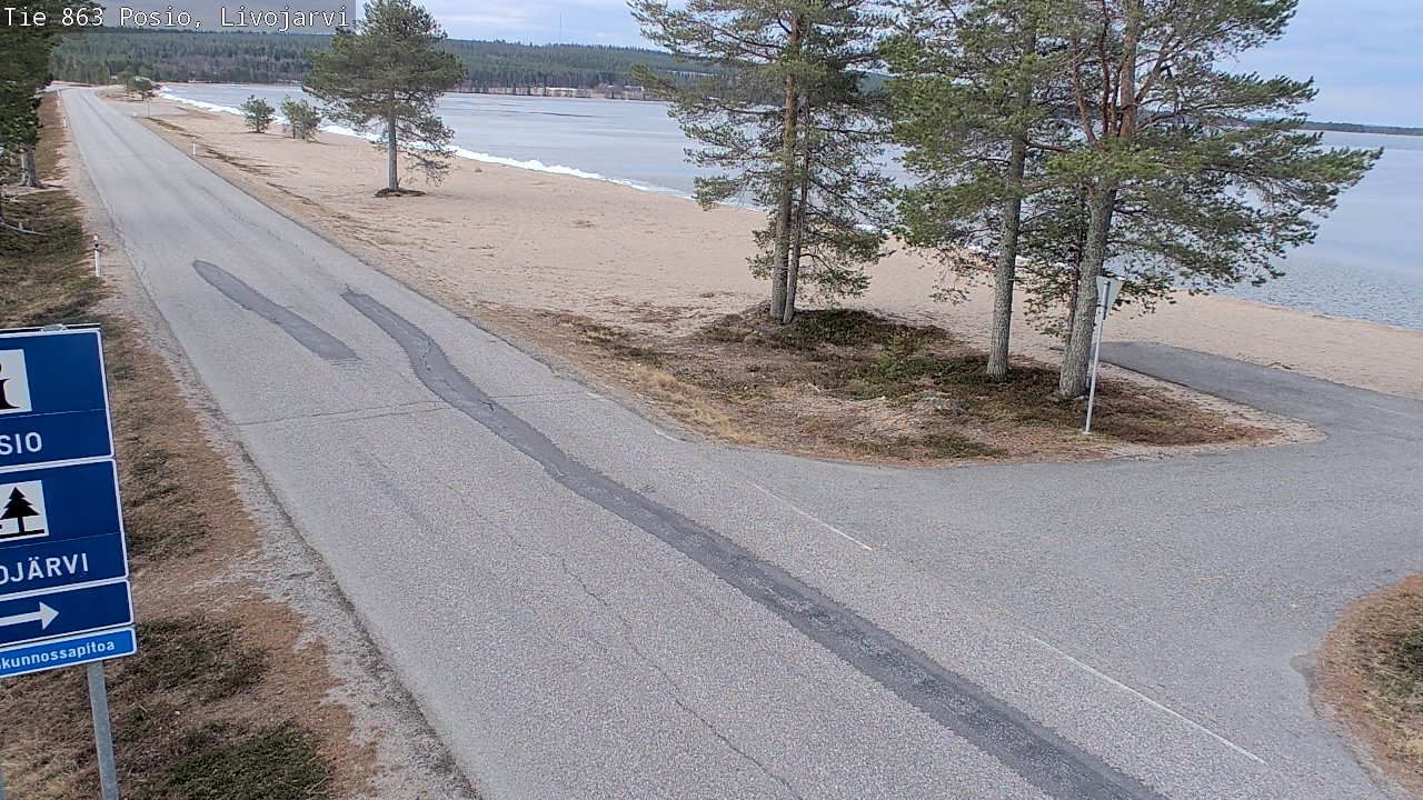 Kelikamerat Kuva Tie 863 Livojärvi, Posio, Lappi