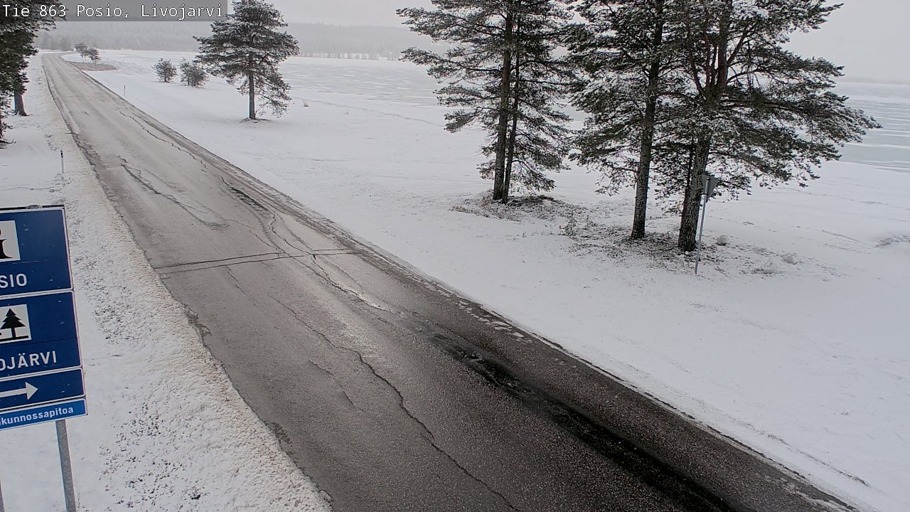 Kelikamerat Kuva Tie 863 Livojärvi, Posio, Lappi