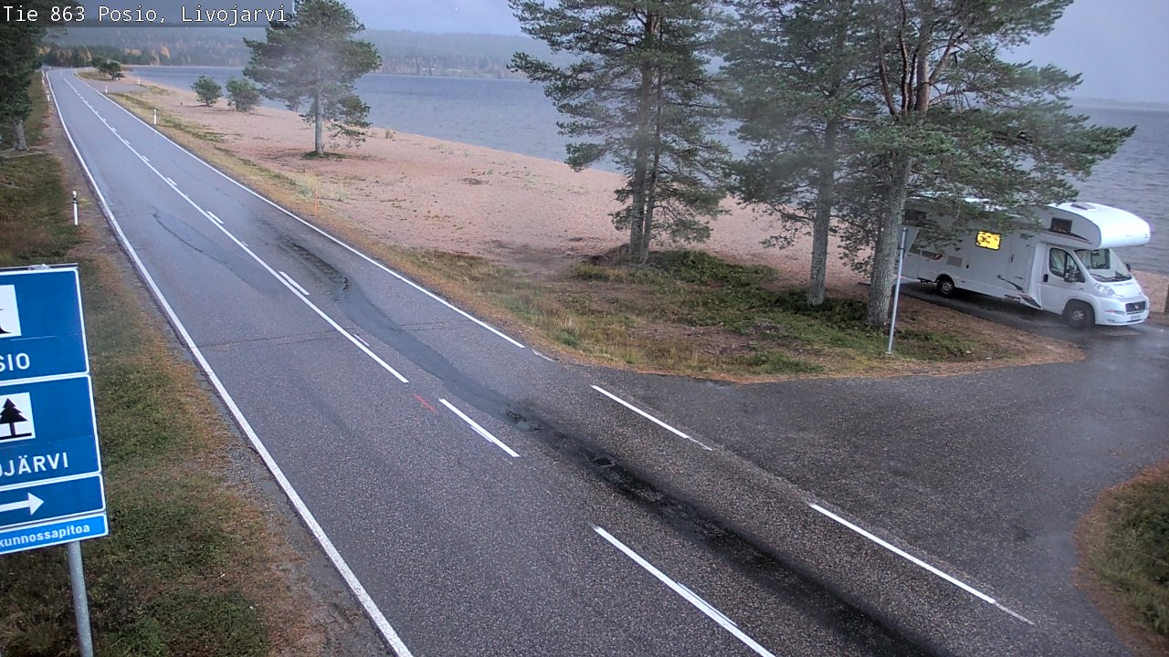 Kelikamerat Kuva Tie 863 Livojärvi, Posio, Lappi