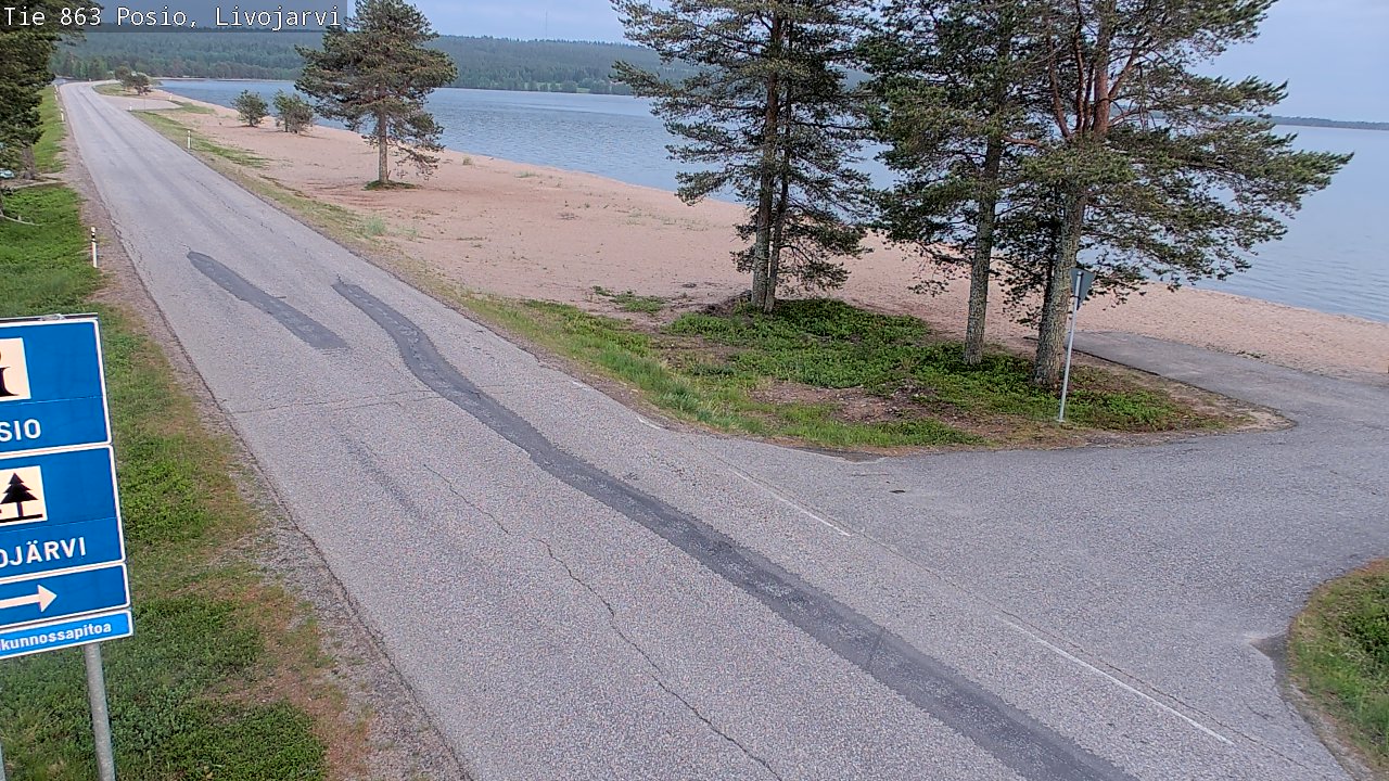 Kelikamerat Kuva Tie 863 Livojärvi, Posio, Lappi
