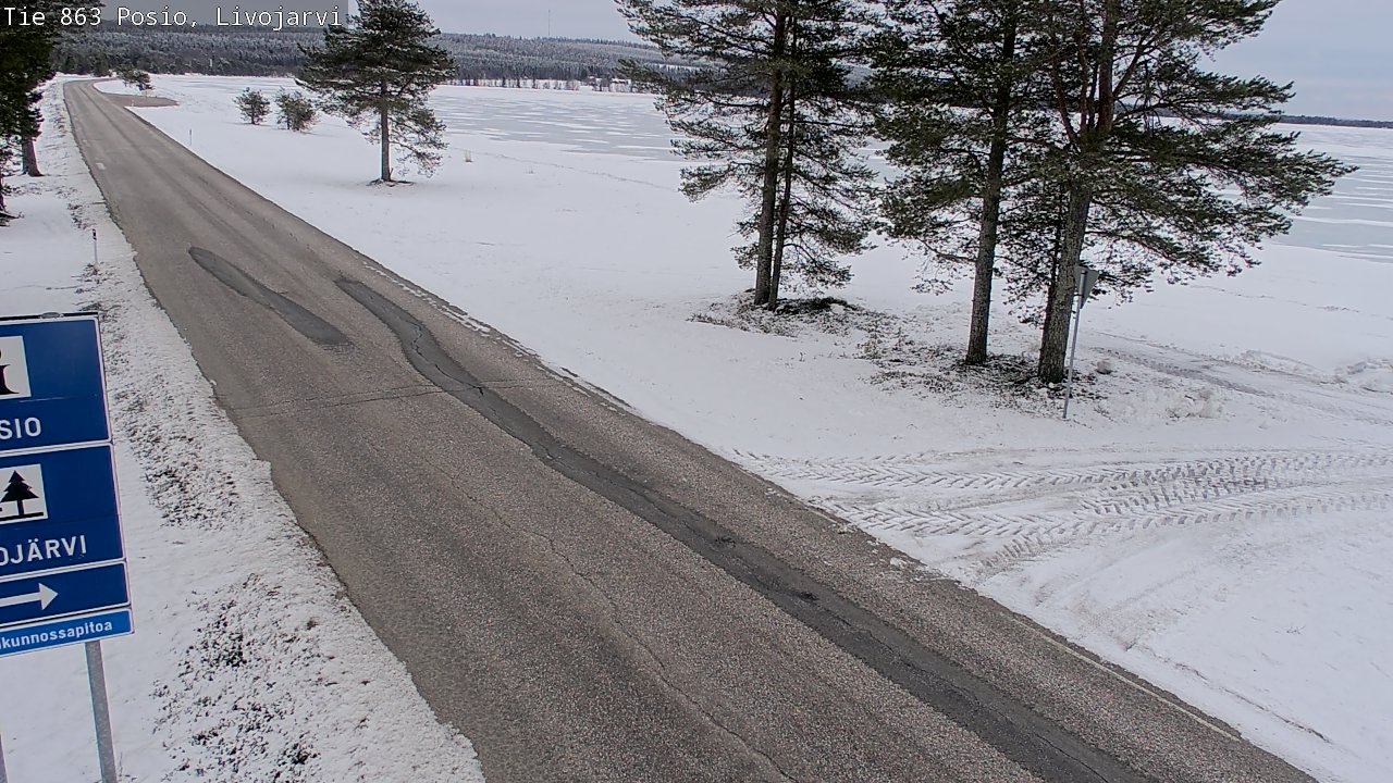 Kelikamerat Kuva Tie 863 Livojärvi, Posio, Lappi