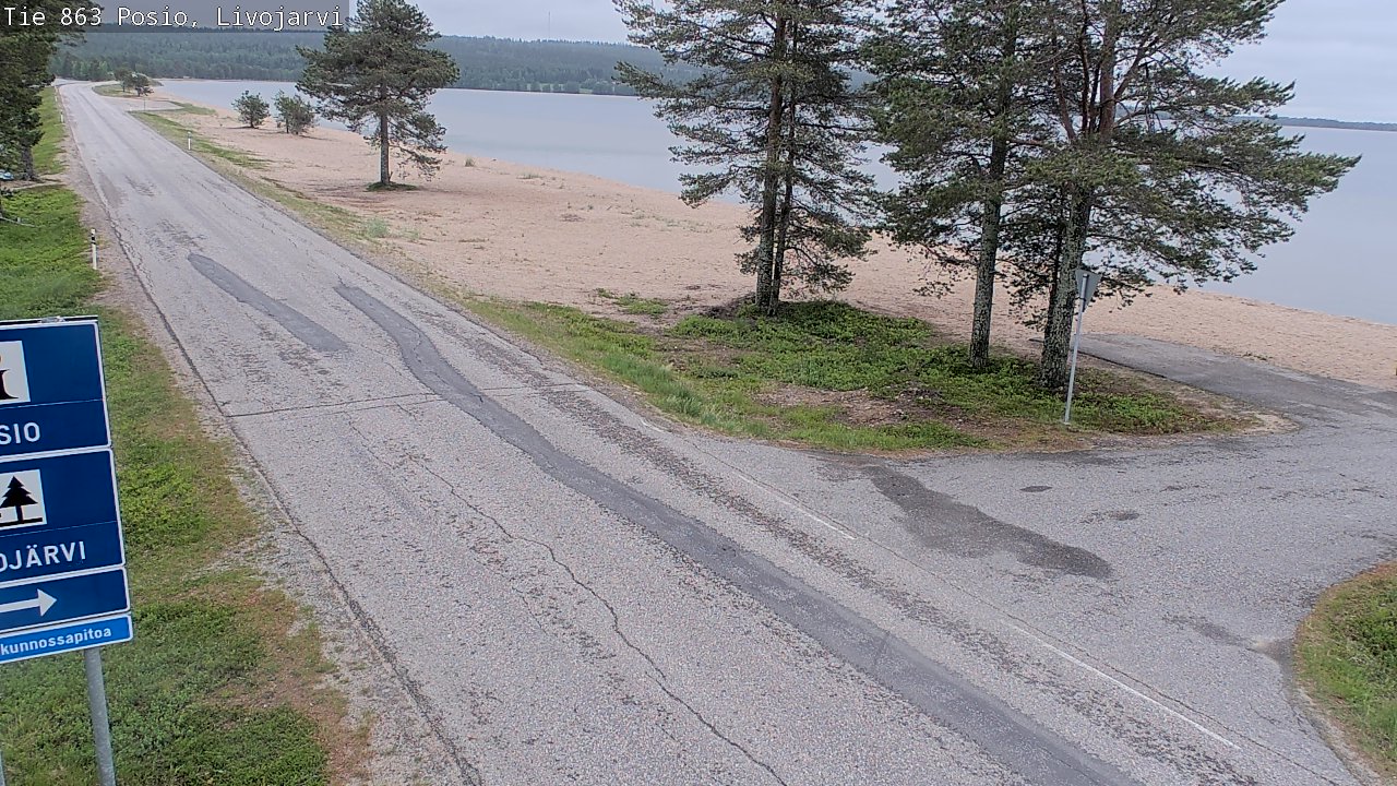 Kelikamerat Kuva Tie 863 Livojärvi, Posio, Lappi