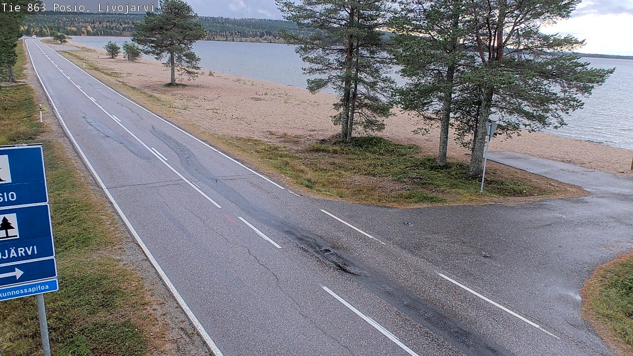 Kelikamerat Kuva Tie 863 Livojärvi, Posio, Lappi