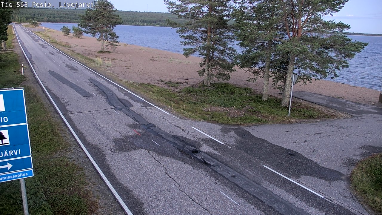 Kelikamerat Kuva Tie 863 Livojärvi, Posio, Lappi