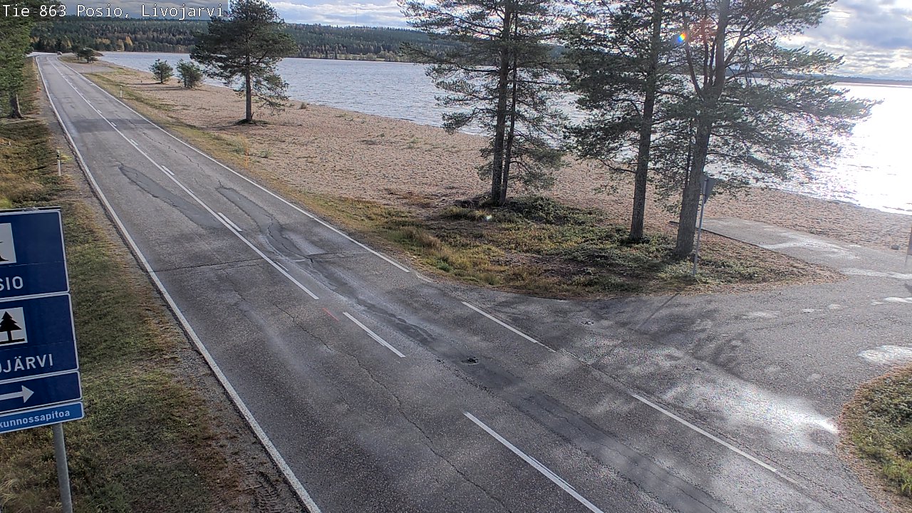 Kelikamerat Kuva Tie 863 Livojärvi, Posio, Lappi