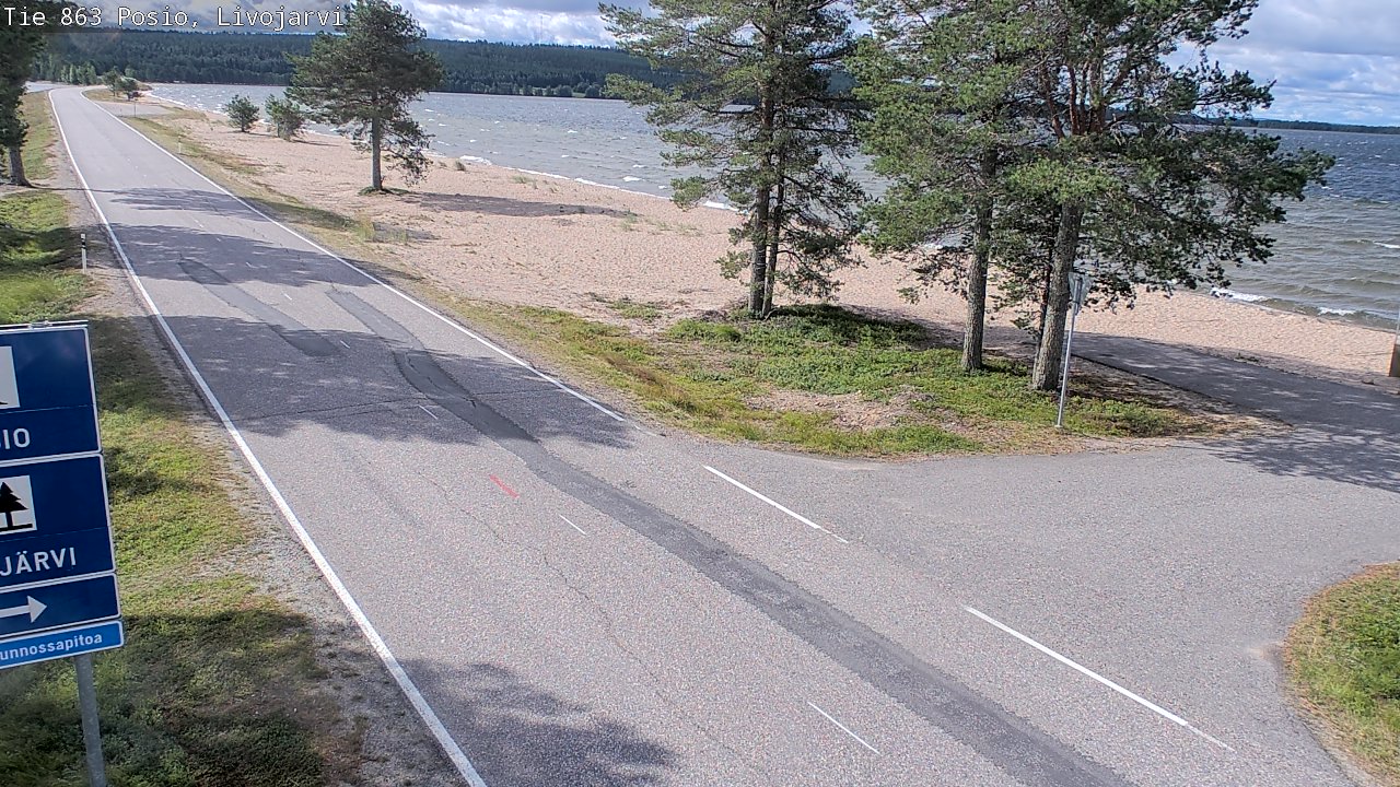 Kelikamerat Kuva Tie 863 Livojärvi, Posio, Lappi