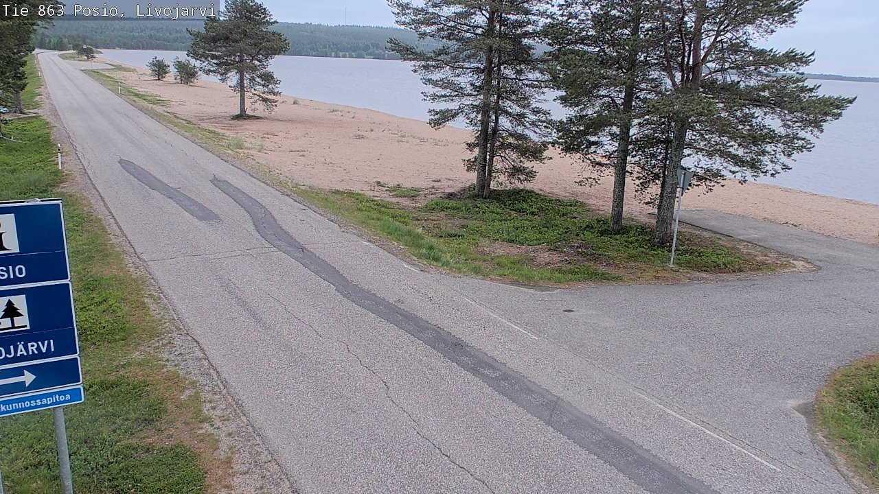 Kelikamerat Kuva Tie 863 Livojärvi, Posio, Lappi