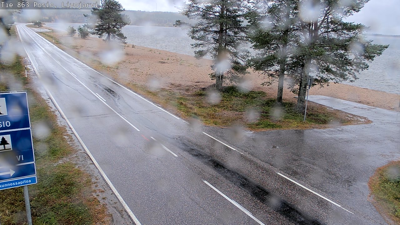 Weather Camera Image Road 863 Livojärvi, Posio, Lappi