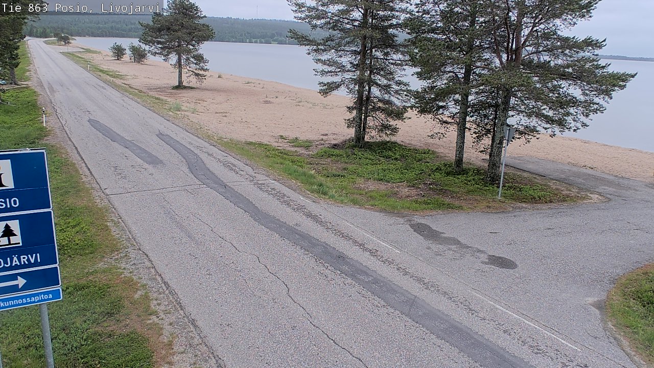 Kelikamerat Kuva Tie 863 Livojärvi, Posio, Lappi