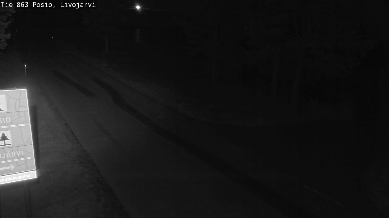 Weather Camera Image Väg 863 Livojärvi, Posio, Lappi