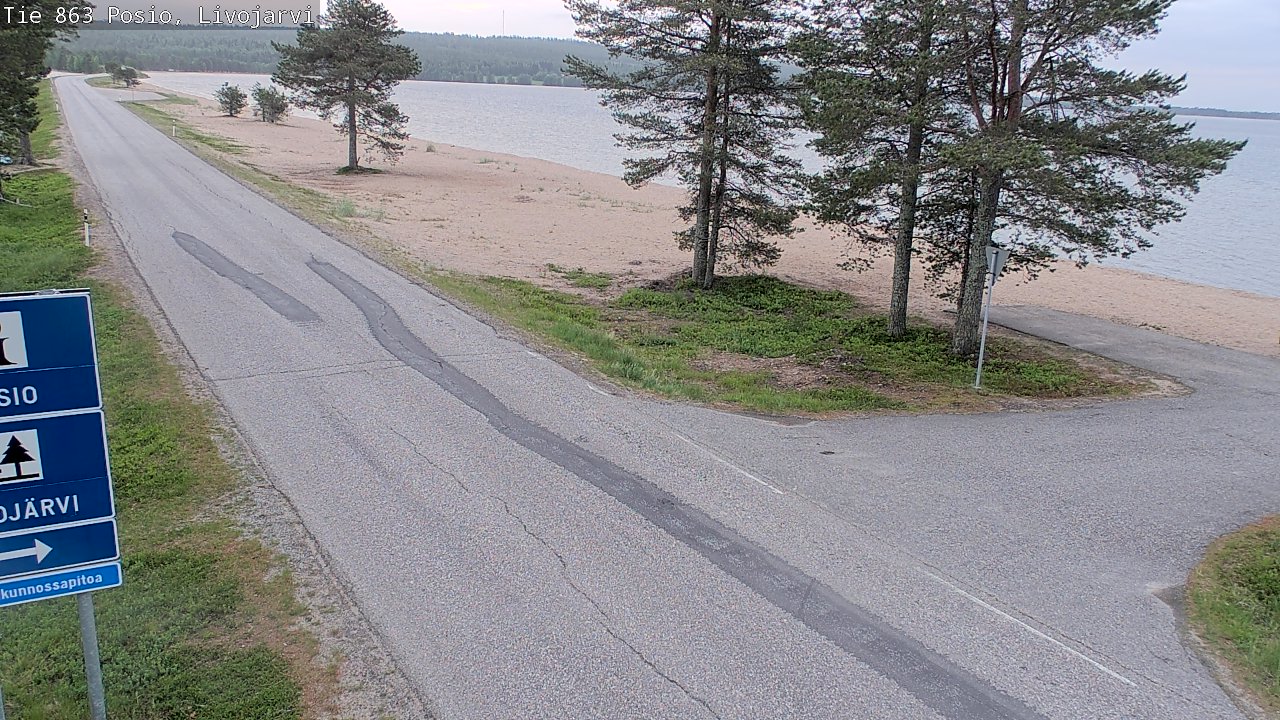 Kelikamerat Kuva Tie 863 Livojärvi, Posio, Lappi