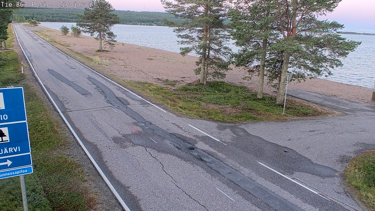 Kelikamerat Kuva Tie 863 Livojärvi, Posio, Lappi