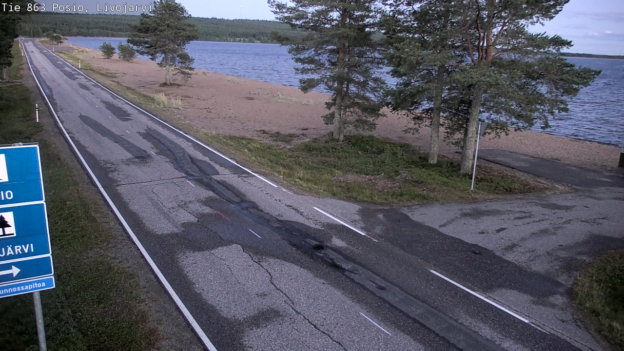 Kelikamerat Kuva Tie 863 Livojärvi, Posio, Lappi