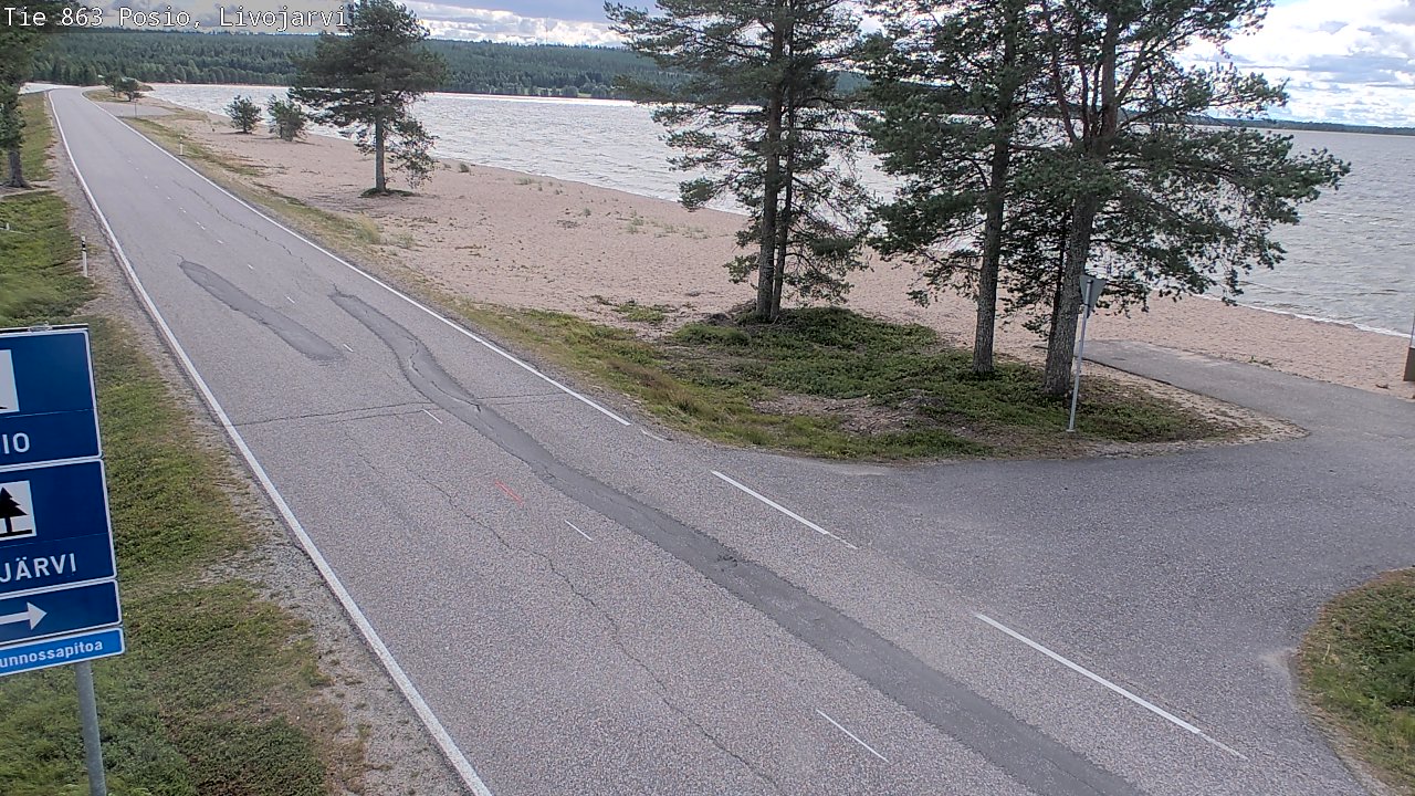 Kelikamerat Kuva Tie 863 Livojärvi, Posio, Lappi